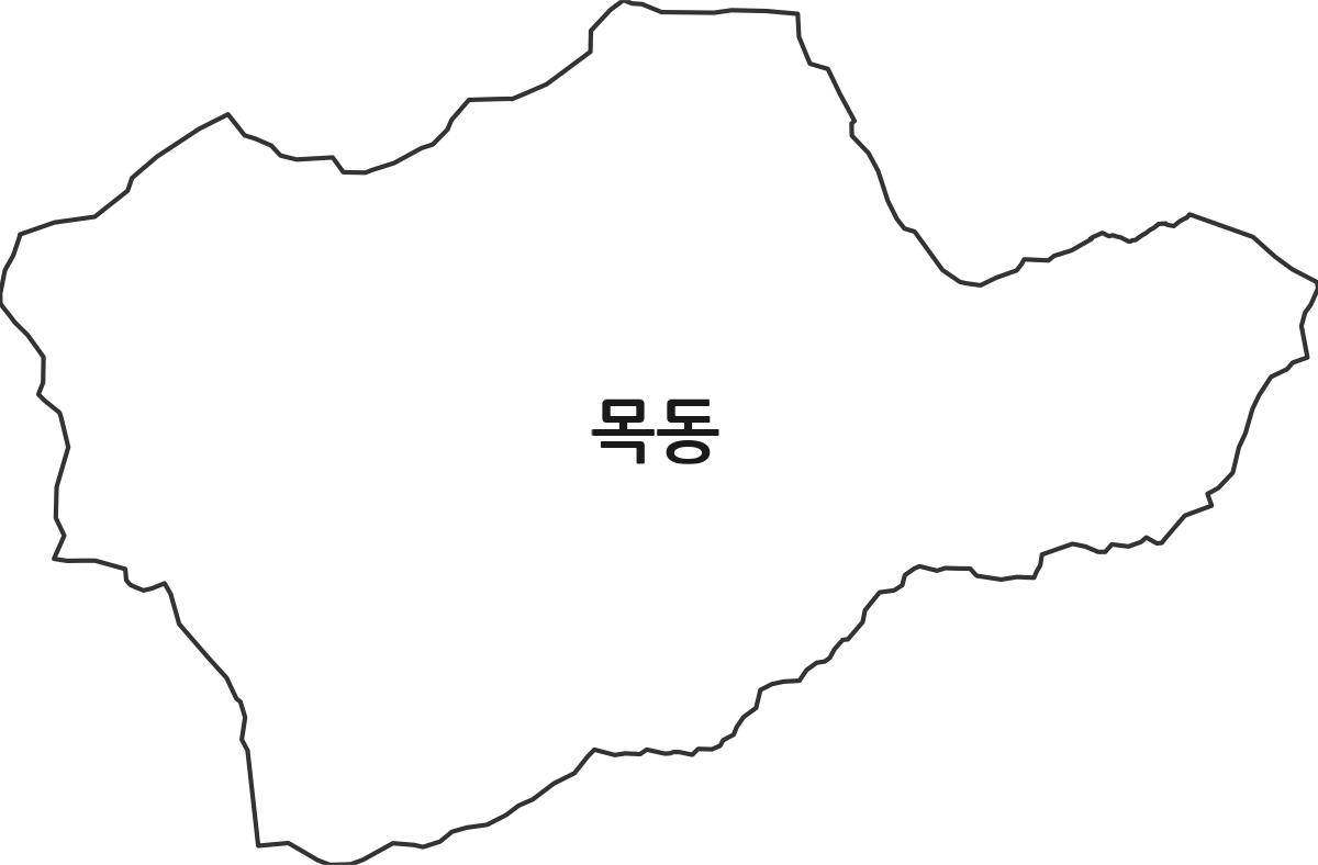 경기도 광주시 목동 법정동 행정구역 경계 지도