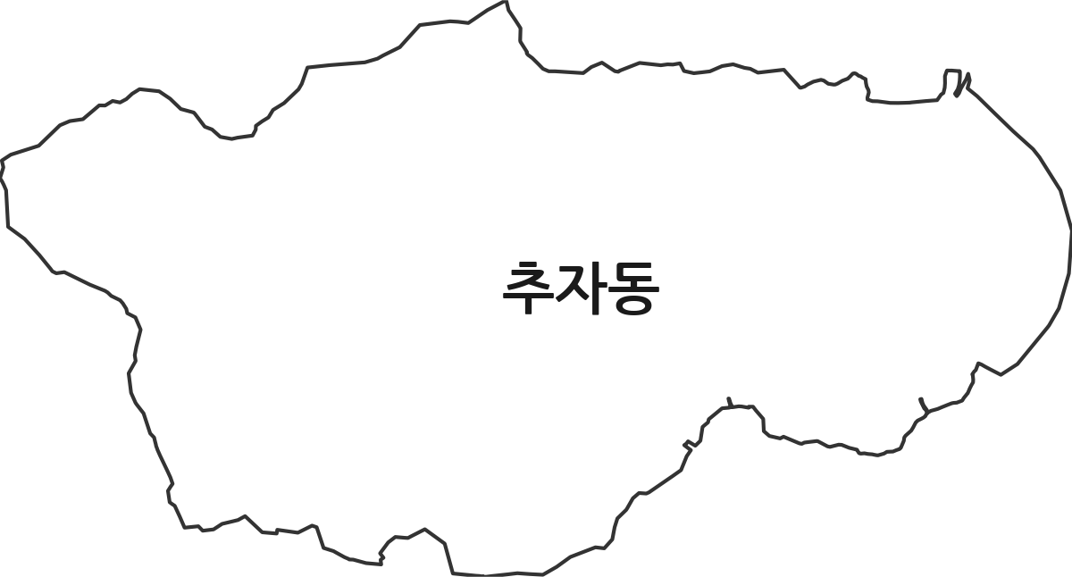 경기도 광주시 추자동 법정동 행정구역 경계 지도