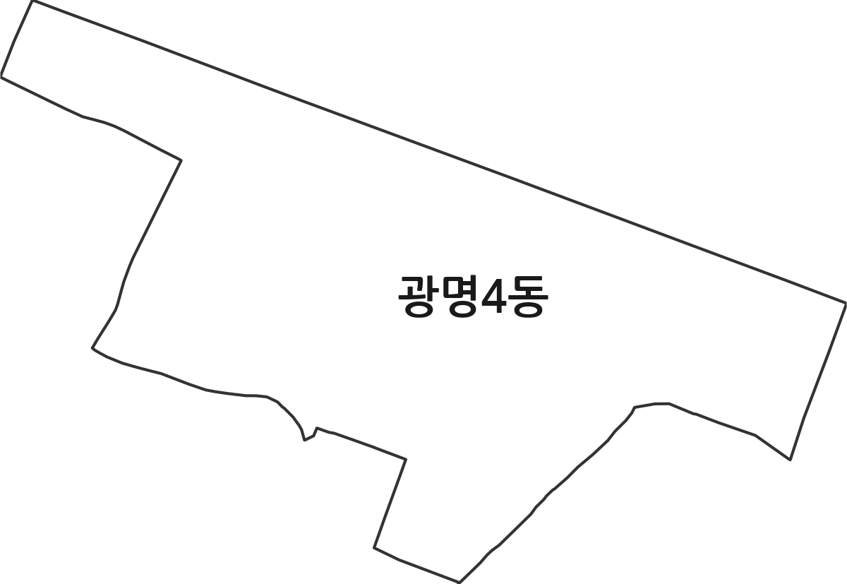경기도 광명시 광명4동 행정동 행정구역 경계 지도