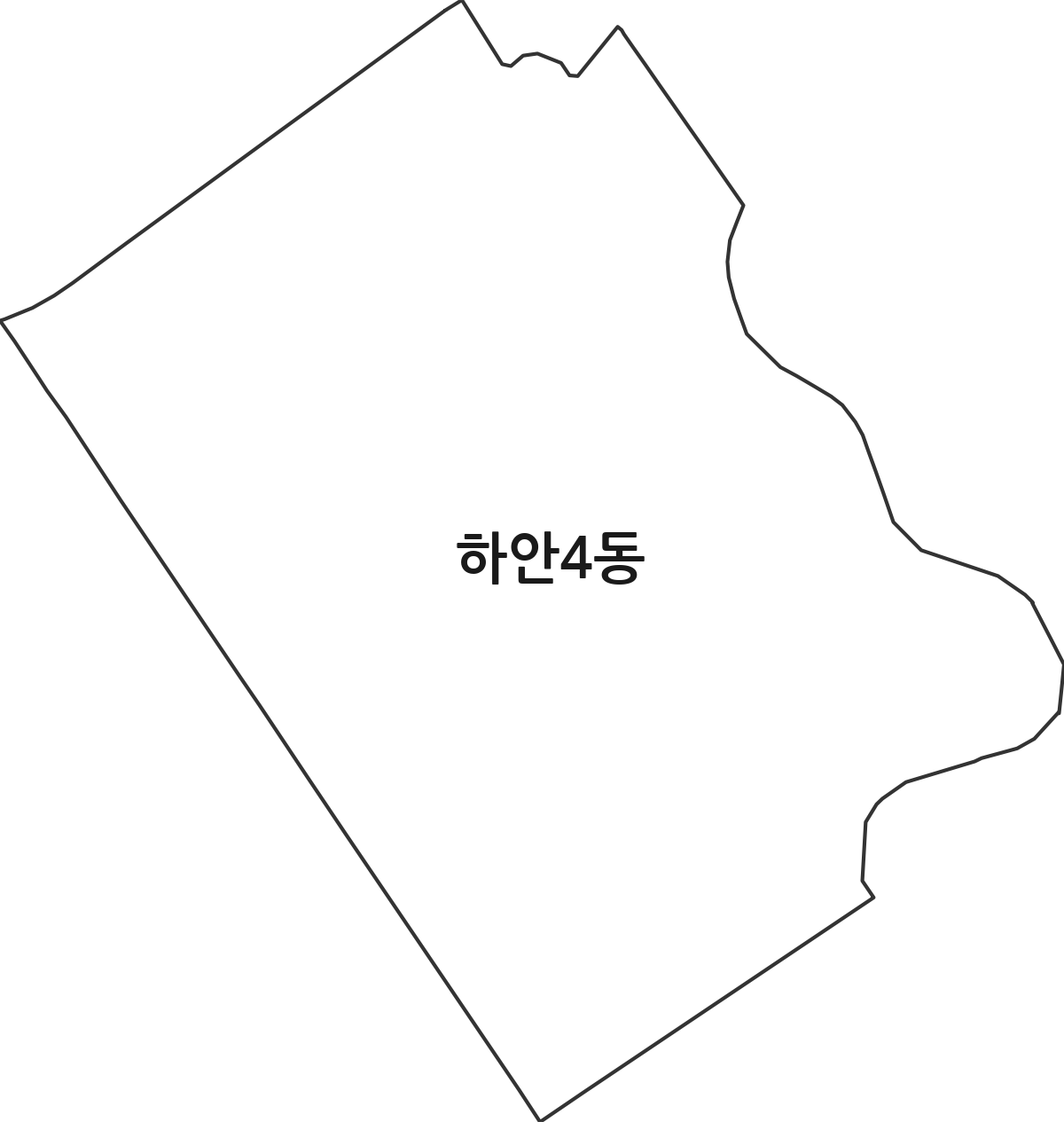 경기도 광명시 하안4동 행정동 행정구역 경계 지도