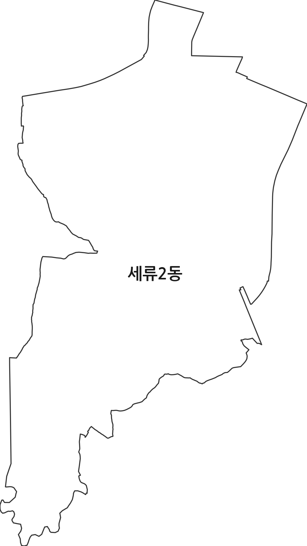 경기도 수원시 권선구 세류2동 행정동 행정구역 경계 지도