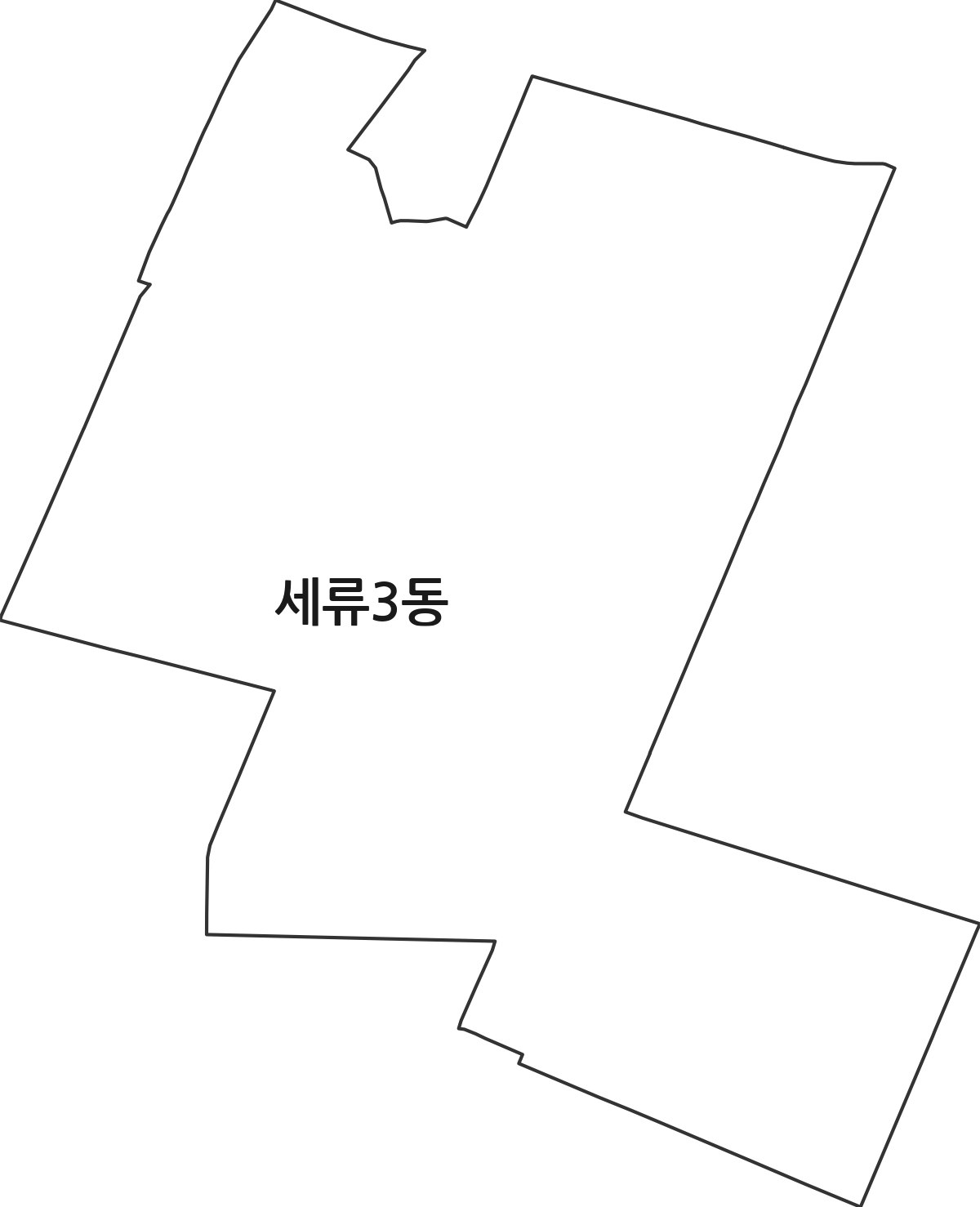 경기도 수원시 권선구 세류3동 행정동 행정구역 경계 지도