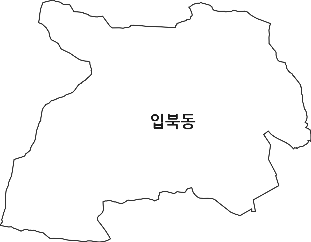 경기도 수원시 권선구 입북동 행정동 행정구역 경계 지도
