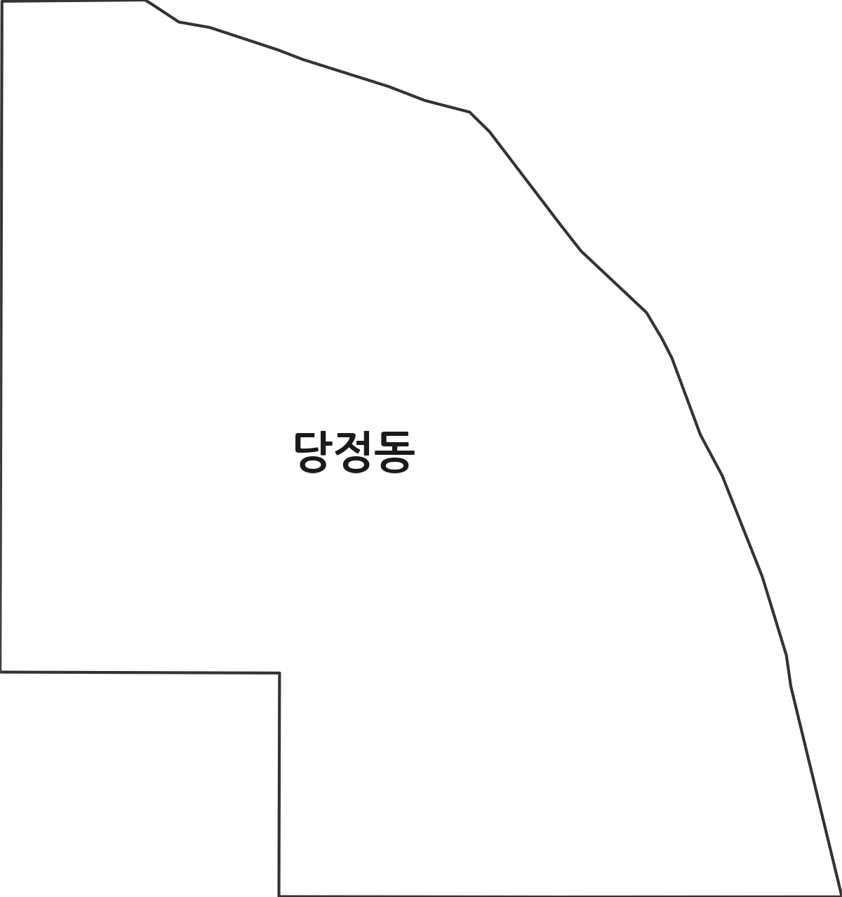 경기도 하남시 당정동 법정동 행정구역 경계 지도