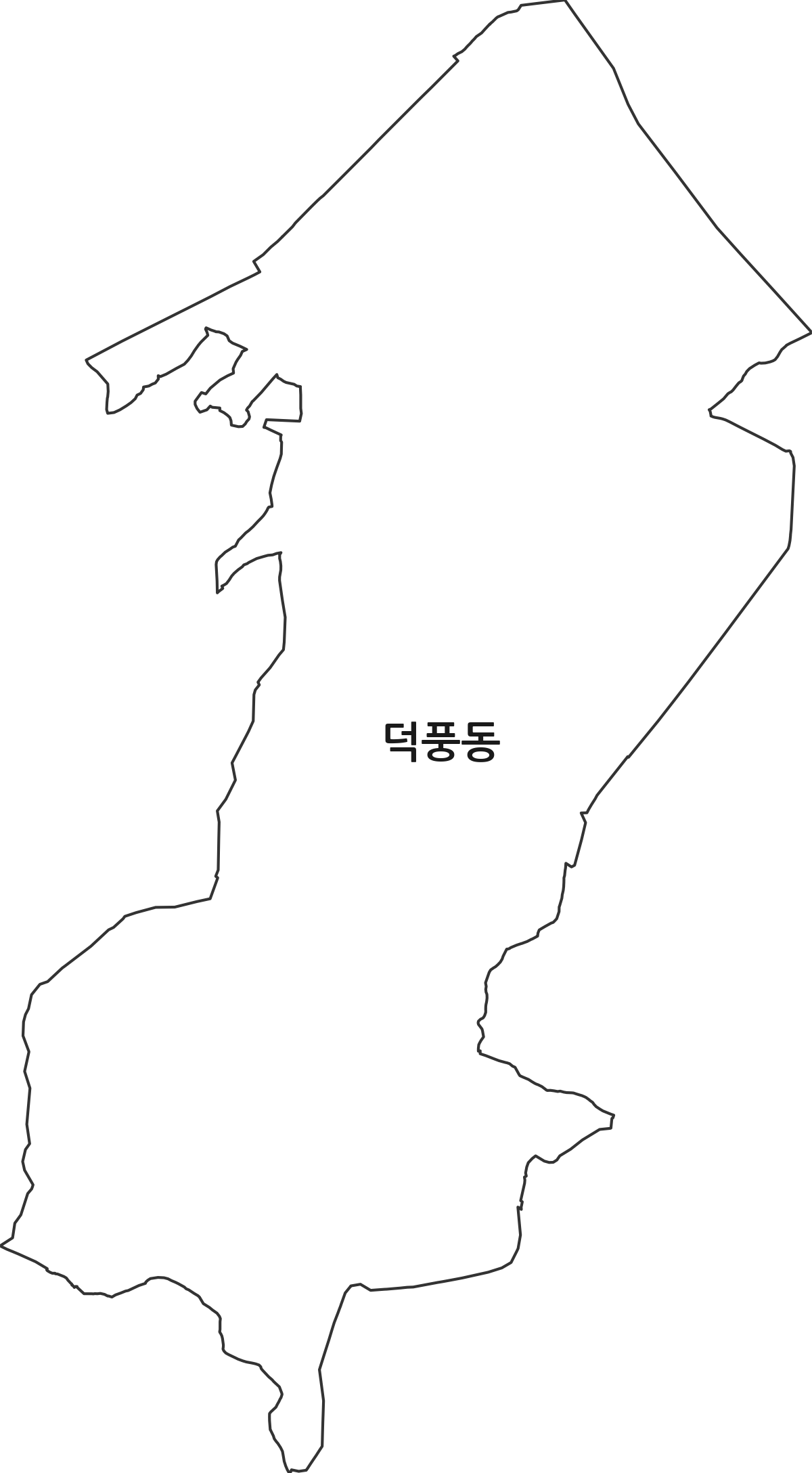 경기도 하남시 덕풍동 법정동 행정구역 경계 지도