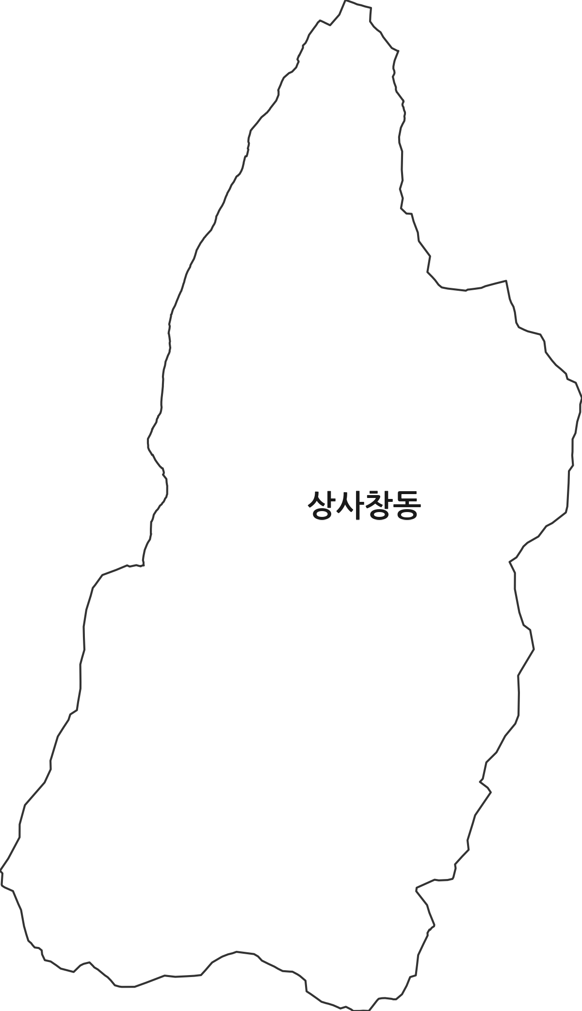 경기도 하남시 상사창동 법정동 행정구역 경계 지도