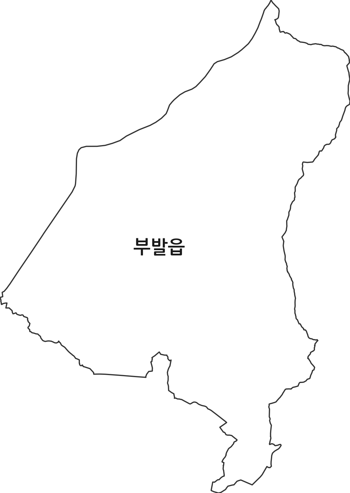 경기도 이천시 부발읍 행정동 행정구역 경계 지도