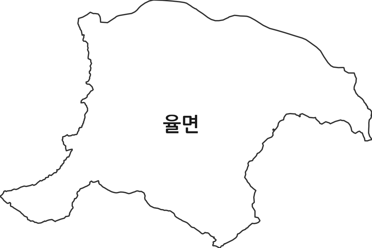 경기도 이천시 율면 행정동 행정구역 경계 지도