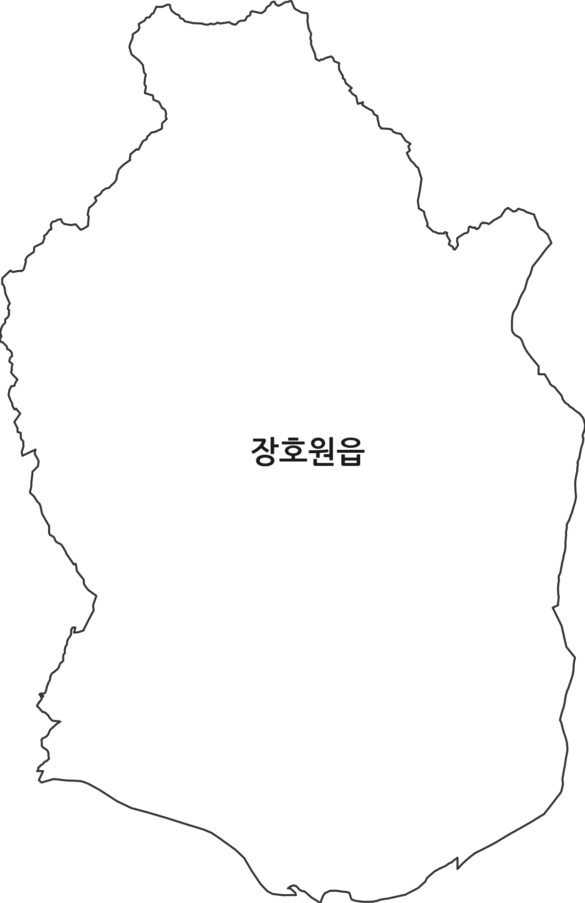 경기도 이천시 장호원읍 행정동 행정구역 경계 지도