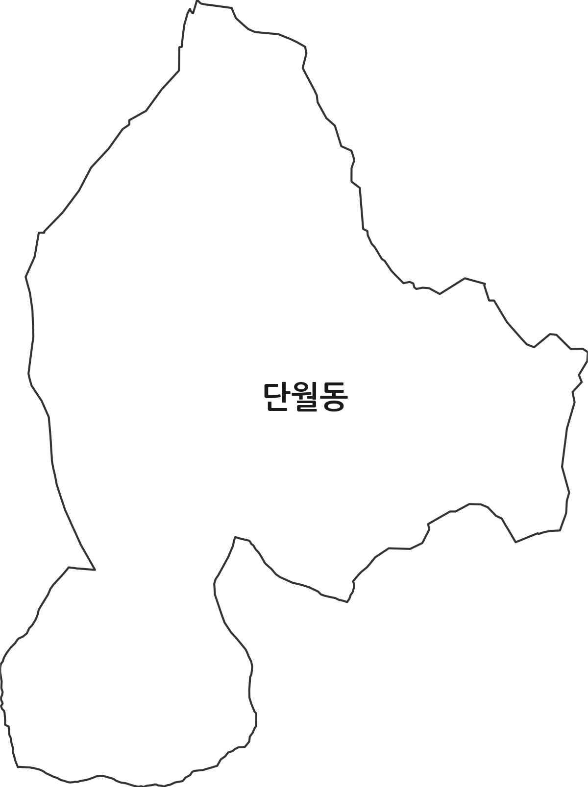 경기도 이천시 단월동 법정동 행정구역 경계 지도