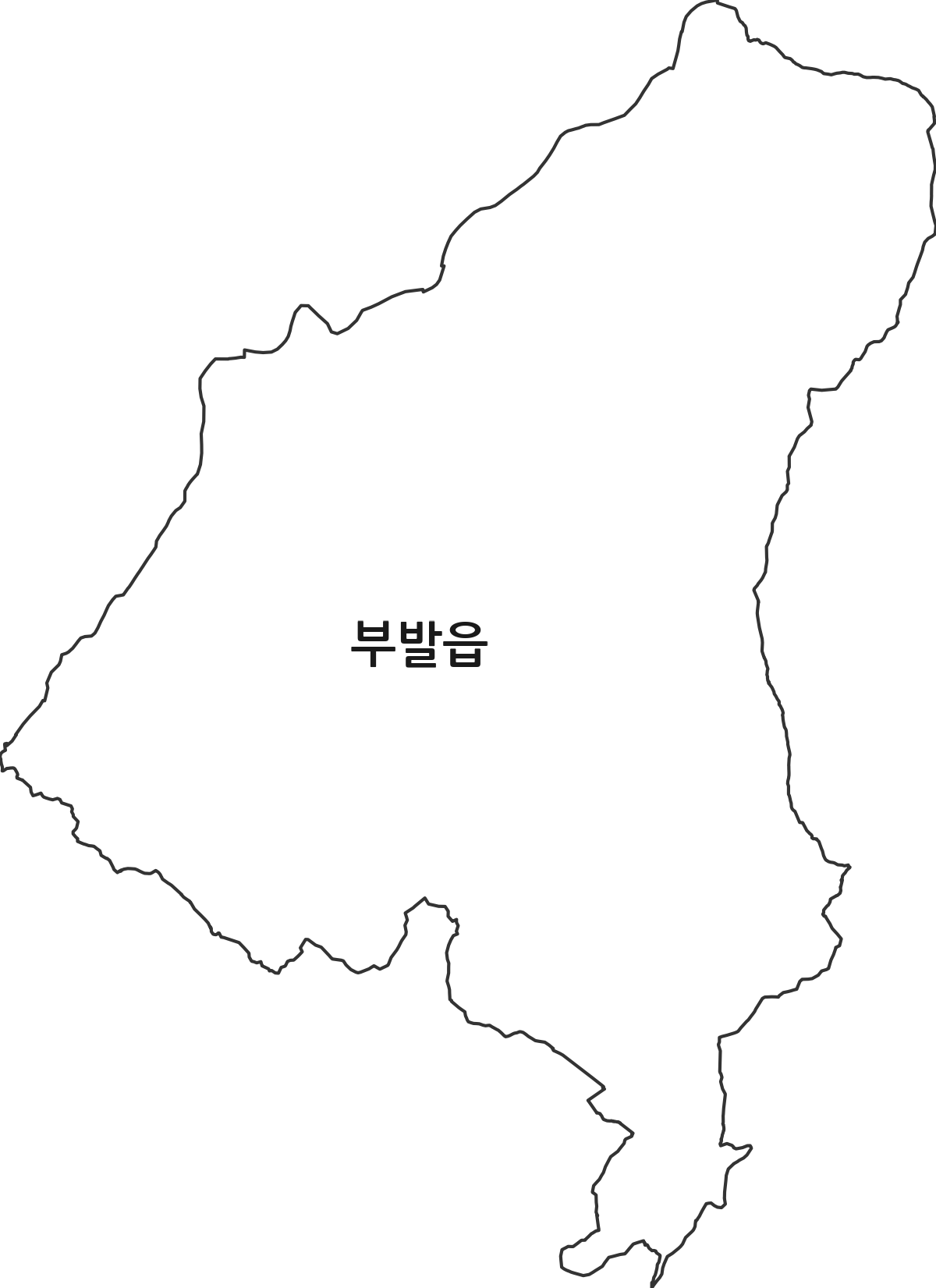 경기도 이천시 부발읍 법정동 행정구역 경계 지도