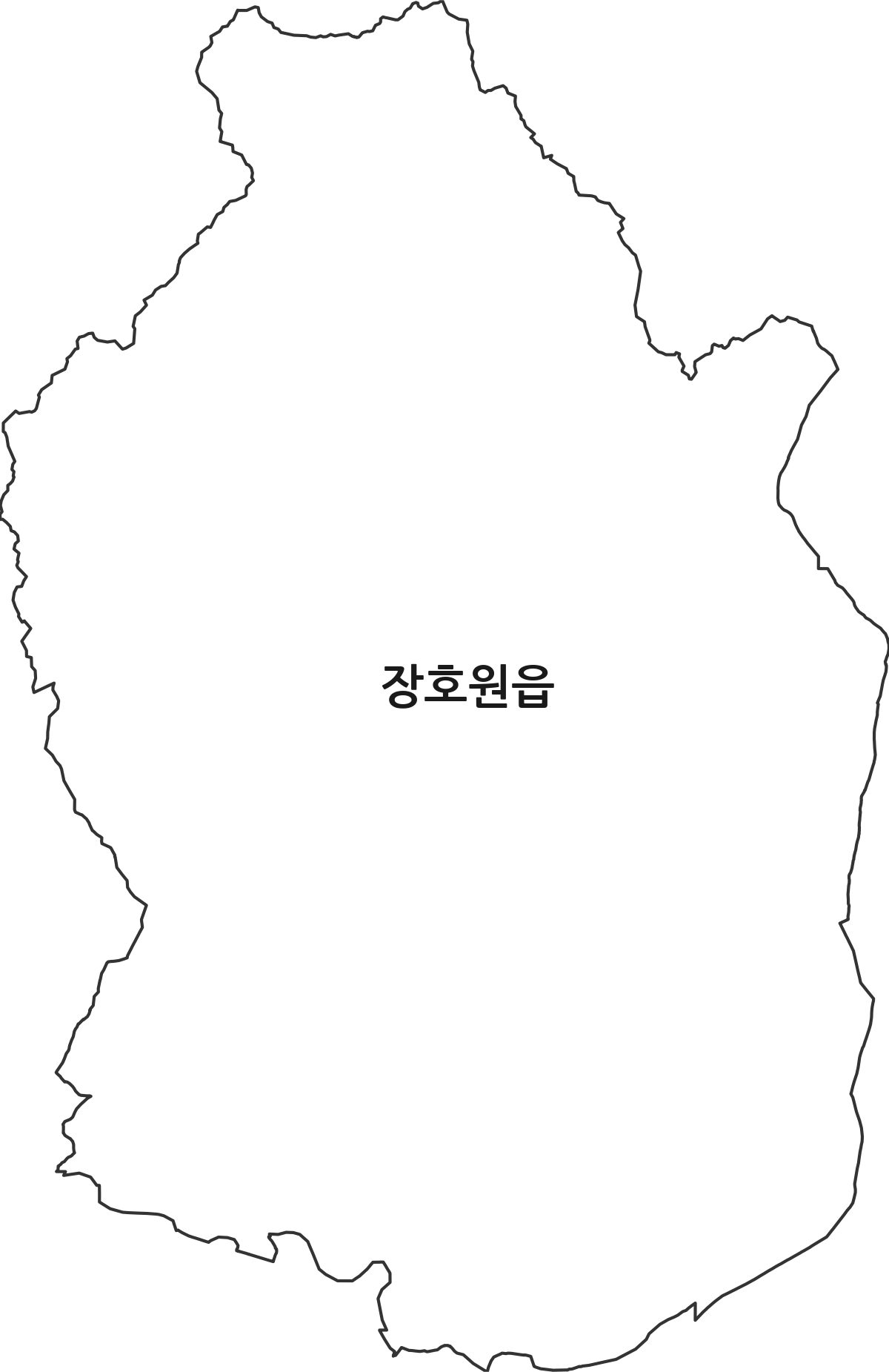 경기도 이천시 장호원읍 법정동 행정구역 경계 지도