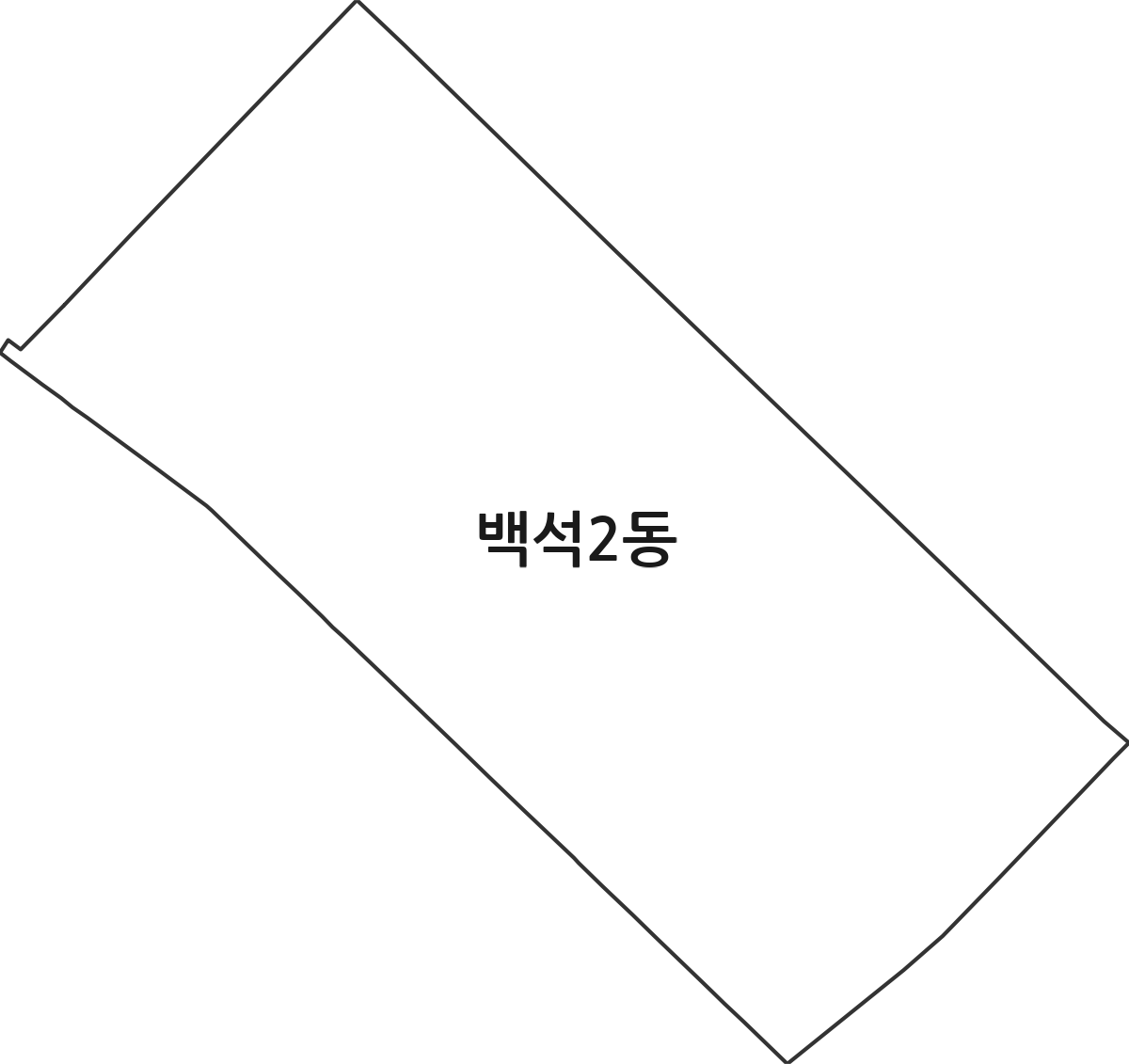 경기도 고양시 일산동구 백석2동 행정동 행정구역 경계 지도