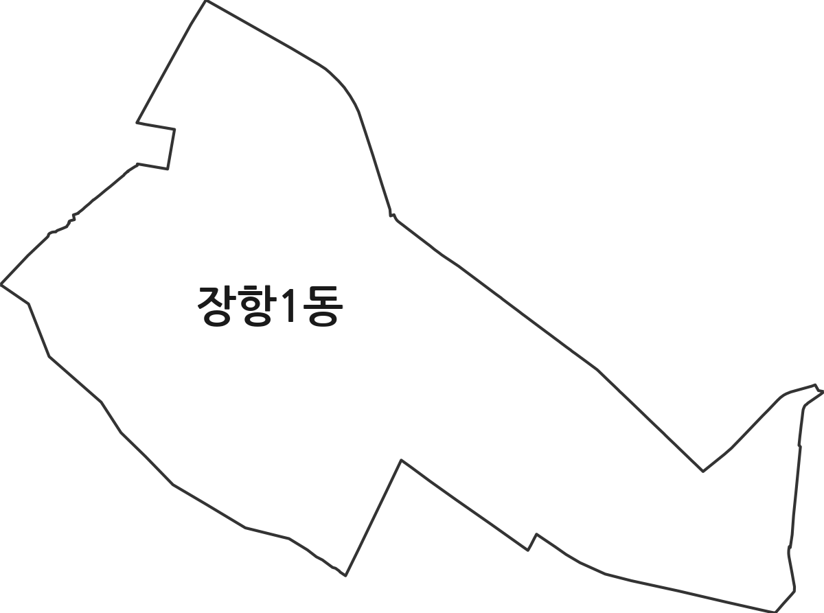 경기도 고양시 일산동구 장항1동 행정동 행정구역 경계 지도