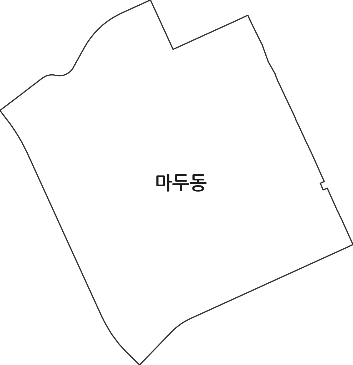 경기도 고양시 일산동구 마두동 법정동 행정구역 경계 지도