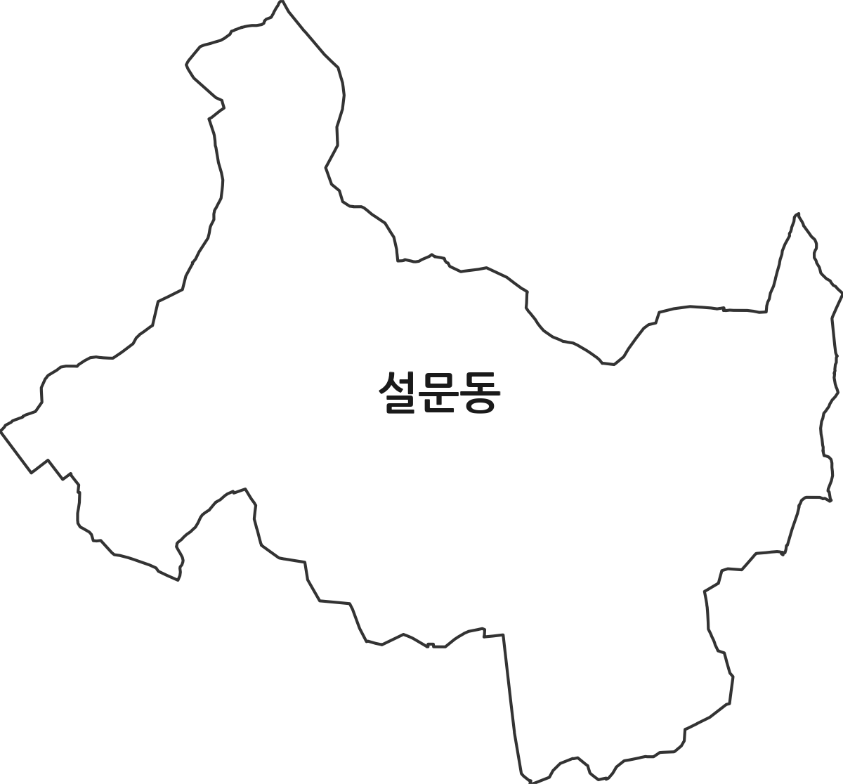 경기도 고양시 일산동구 설문동 법정동 행정구역 경계 지도