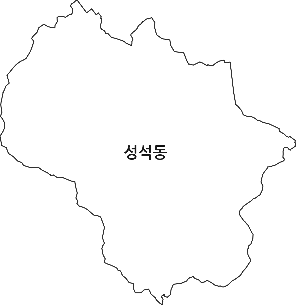 경기도 고양시 일산동구 성석동 법정동 행정구역 경계 지도