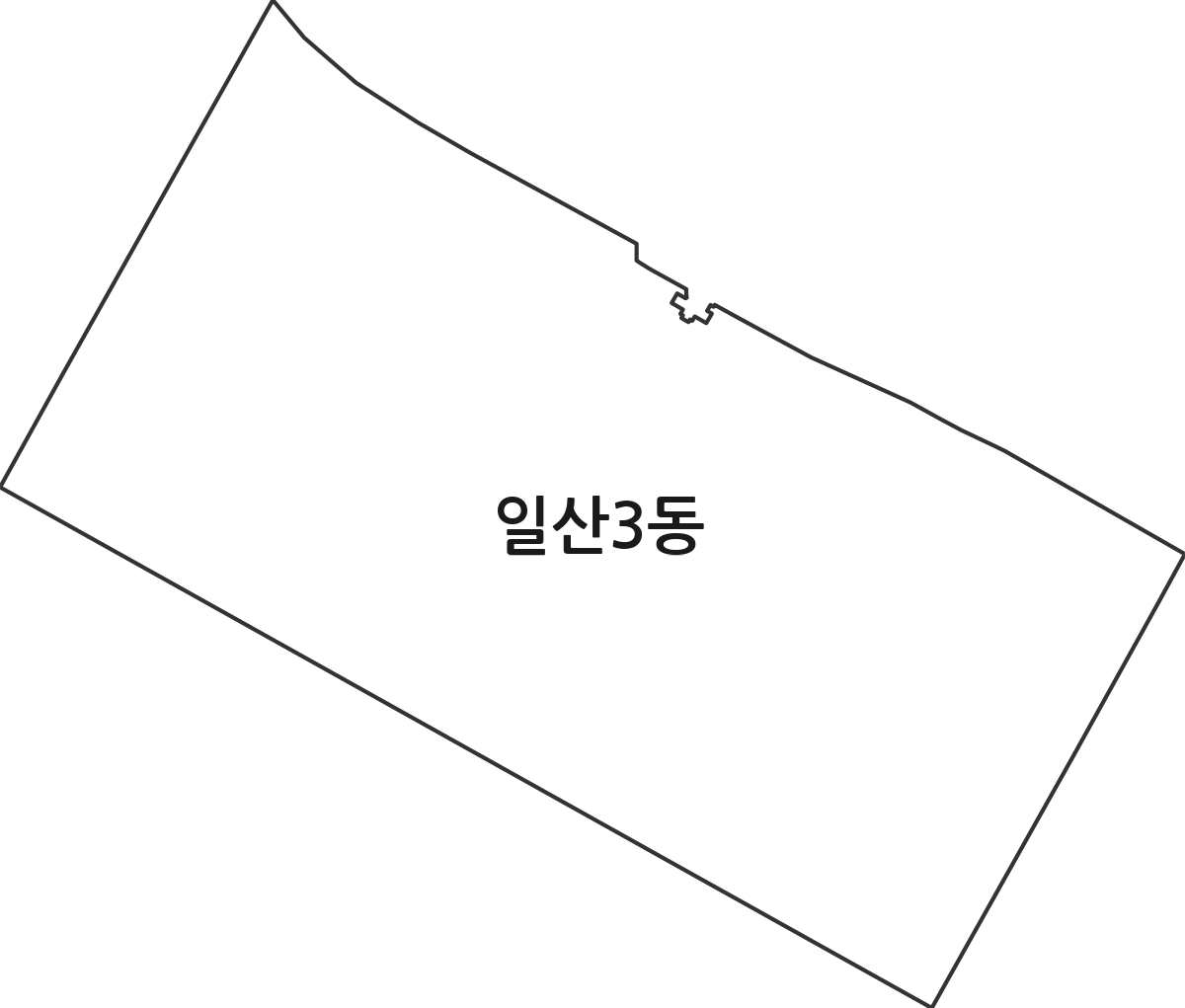 경기도 고양시 일산서구 일산3동 행정동 행정구역 경계 지도