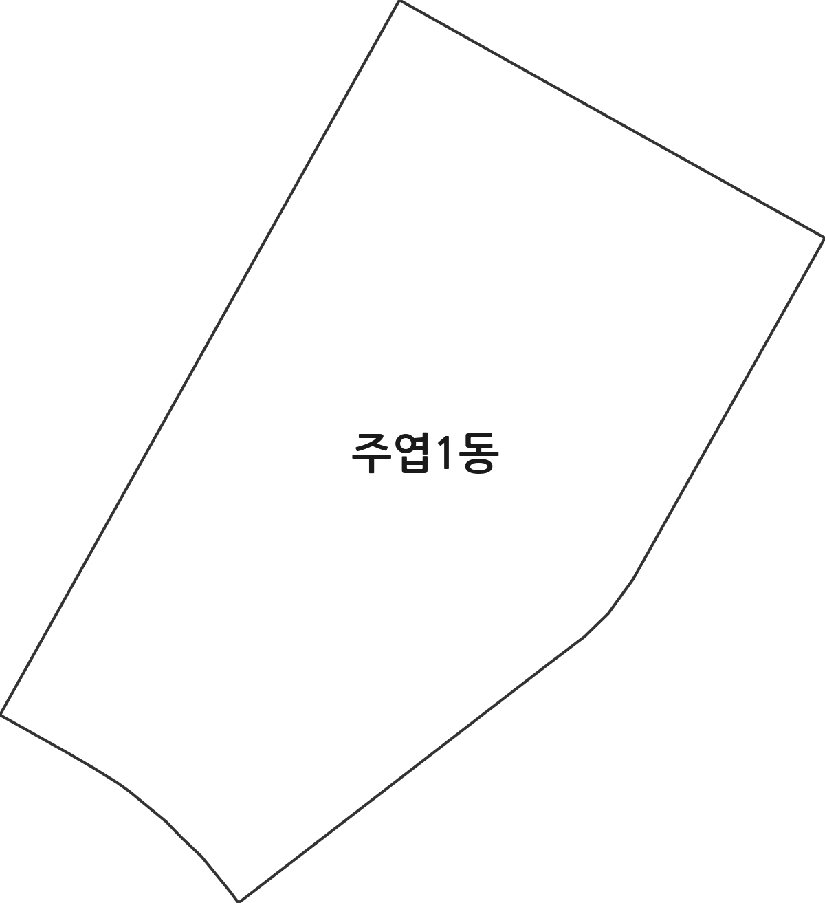 경기도 고양시 일산서구 주엽1동 행정동 행정구역 경계 지도