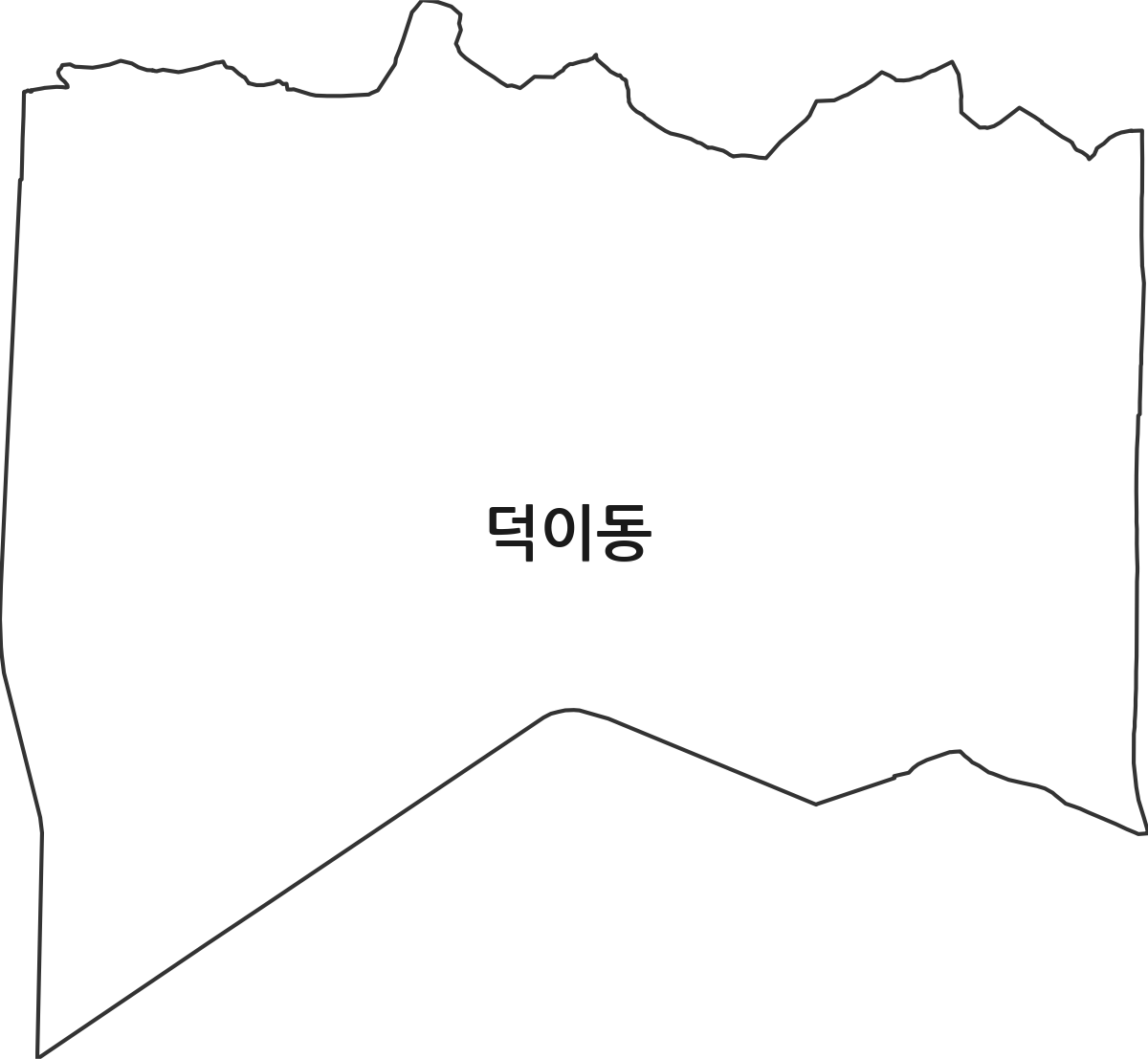 경기도 고양시 일산서구 덕이동 법정동 행정구역 경계 지도