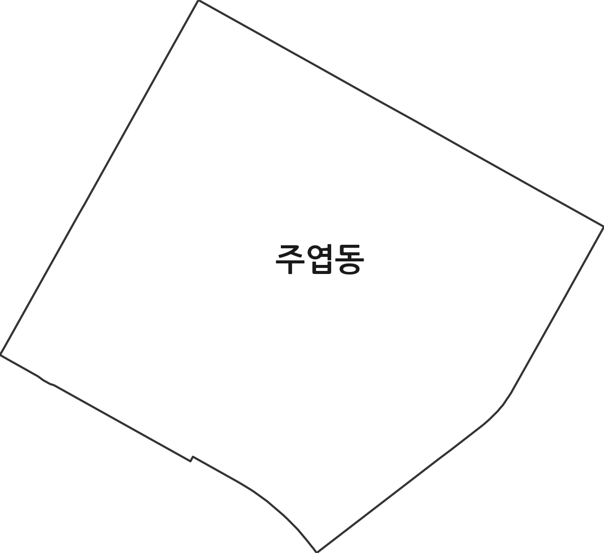 경기도 고양시 일산서구 주엽동 법정동 행정구역 경계 지도