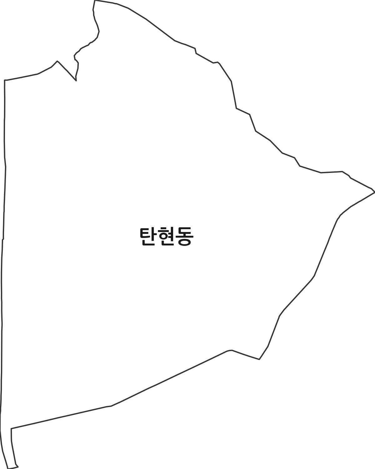 경기도 고양시 일산서구 탄현동 법정동 행정구역 경계 지도