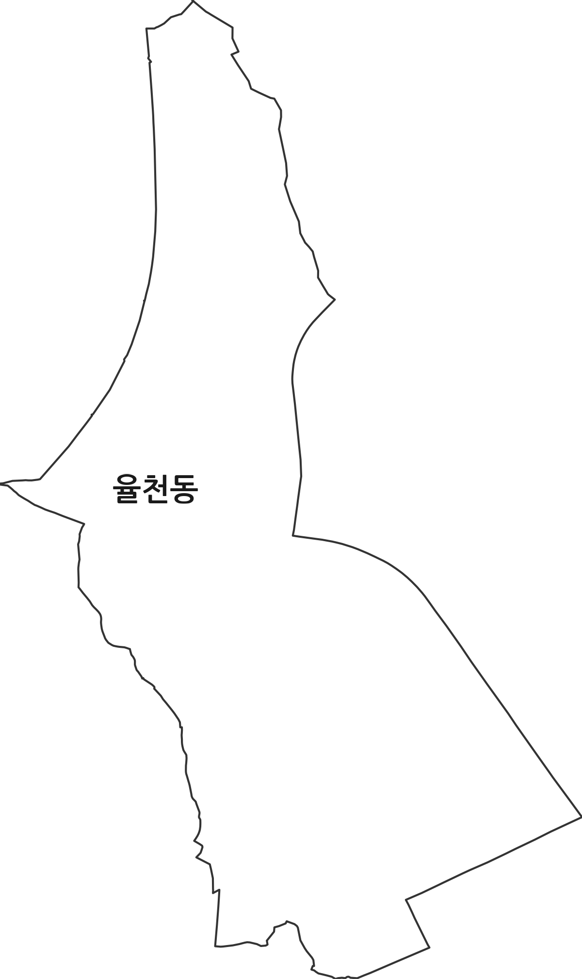 경기도 수원시 장안구 율천동 행정동 행정구역 경계 지도