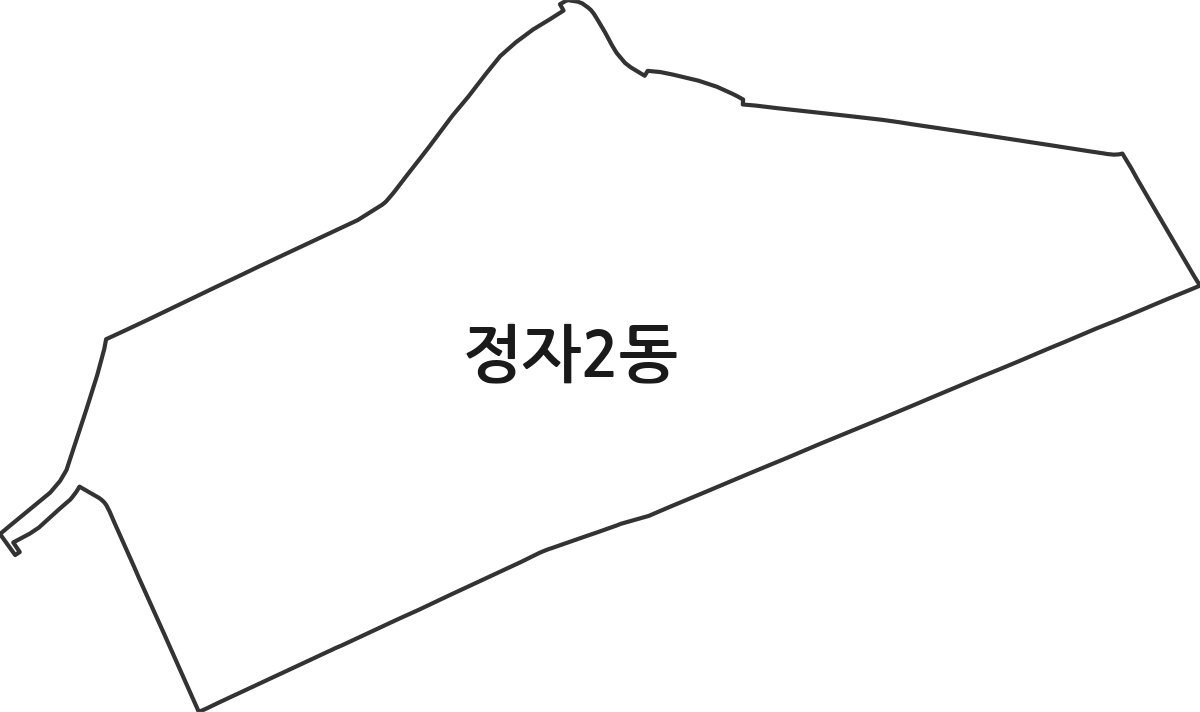 경기도 수원시 장안구 정자2동 행정동 행정구역 경계 지도