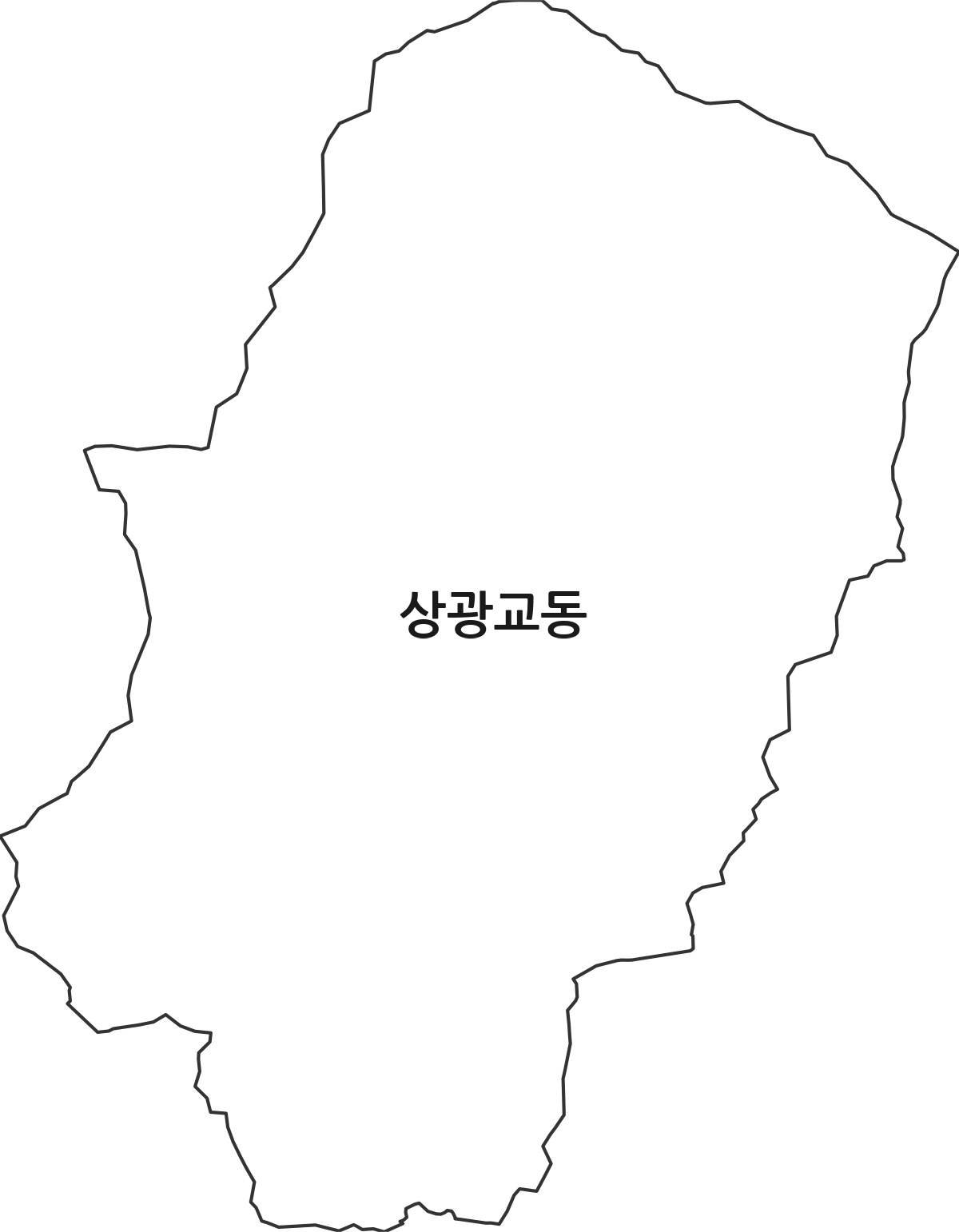 경기도 수원시 장안구 상광교동 법정동 행정구역 경계 지도