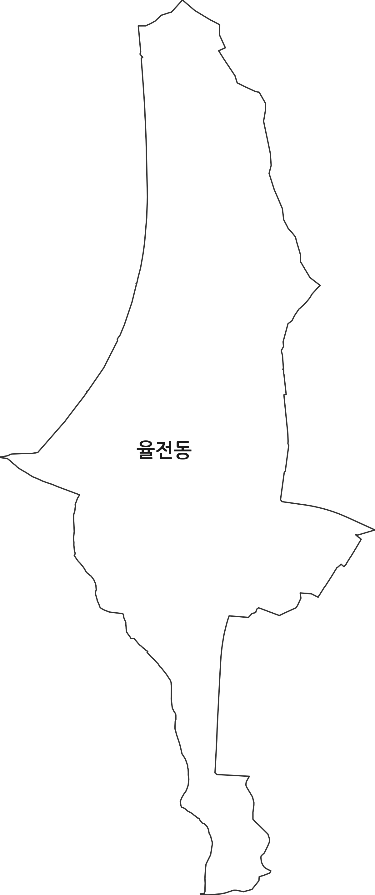 경기도 수원시 장안구 율전동 법정동 행정구역 경계 지도