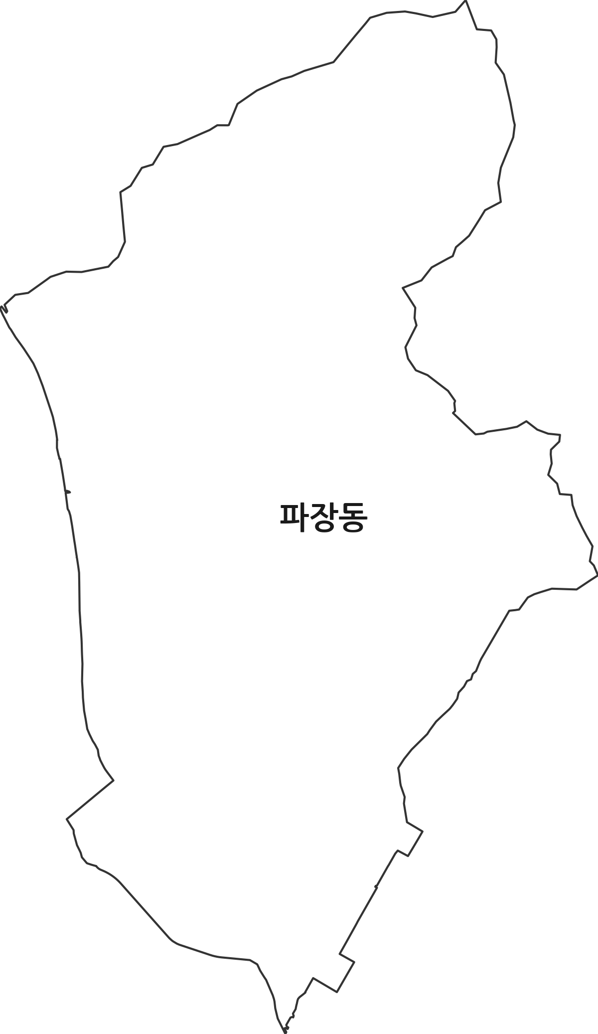 경기도 수원시 장안구 파장동 법정동 행정구역 경계 지도