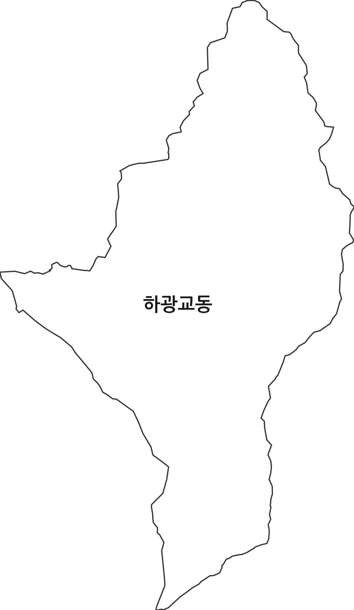 경기도 수원시 장안구 하광교동 법정동 행정구역 경계 지도