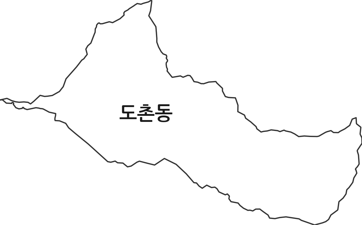 경기도 성남시 중원구 도촌동 법정동 행정구역 경계 지도