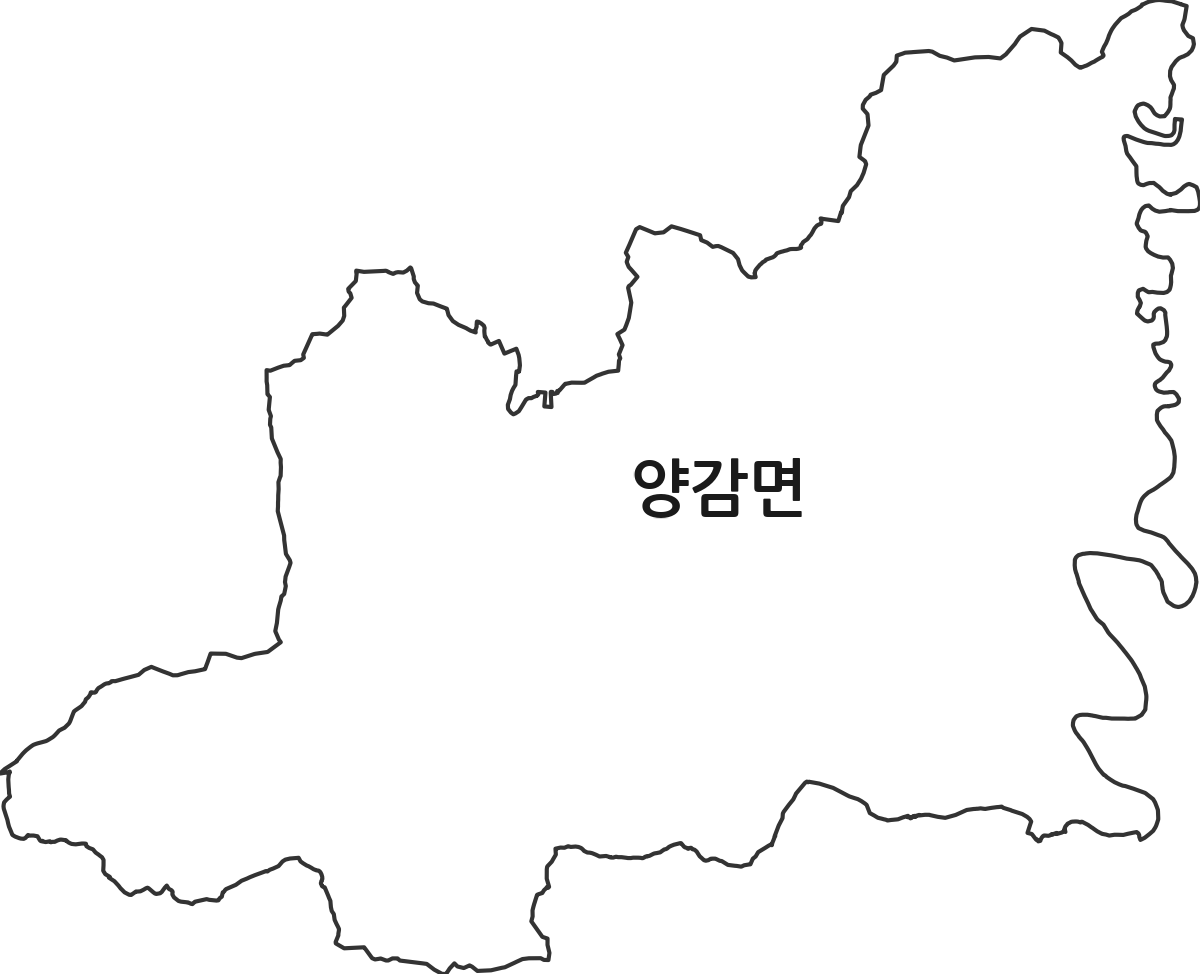 경기도 화성시 만세구 양감면 법정동 행정구역 경계 지도