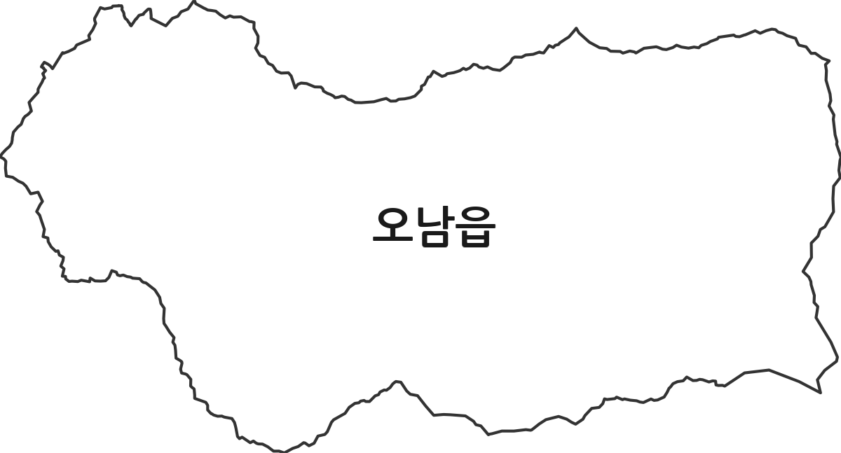 경기도 남양주시 오남읍 행정동 행정구역 경계 지도
