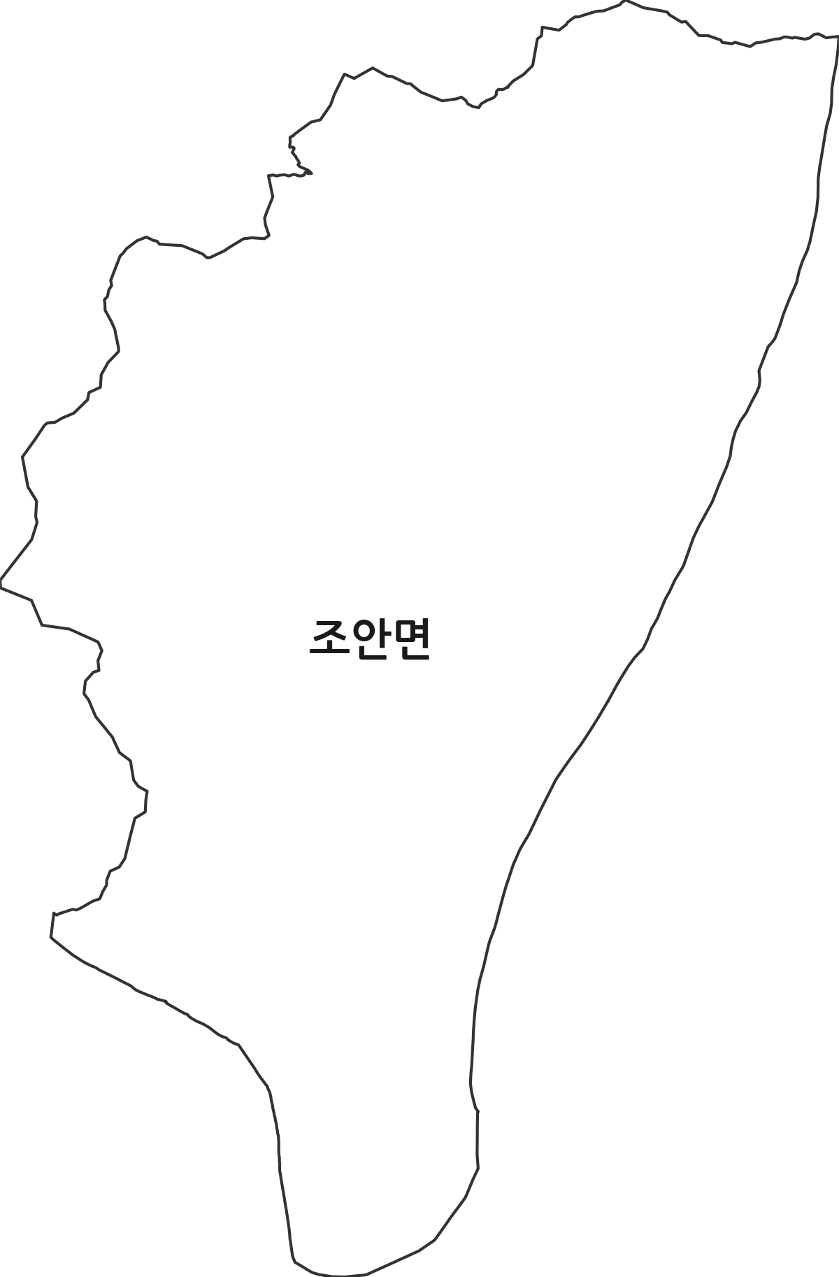 경기도 남양주시 조안면 행정동 행정구역 경계 지도