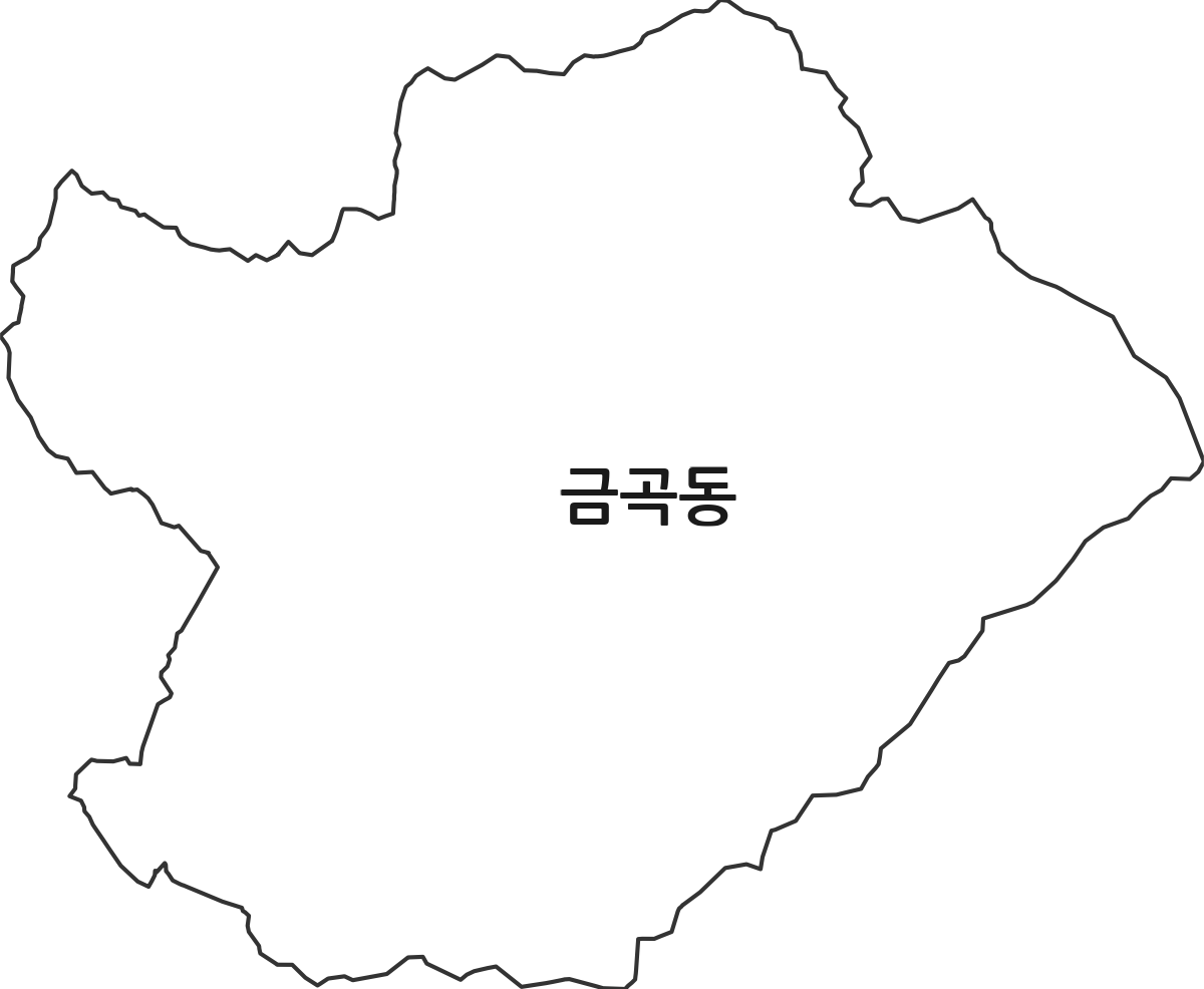 경기도 남양주시 금곡동 법정동 행정구역 경계 지도