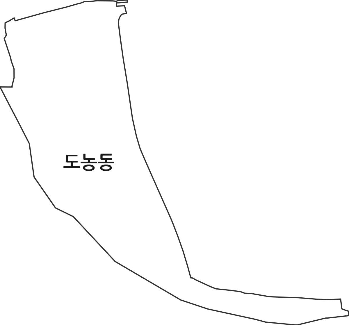 경기도 남양주시 도농동 법정동 행정구역 경계 지도