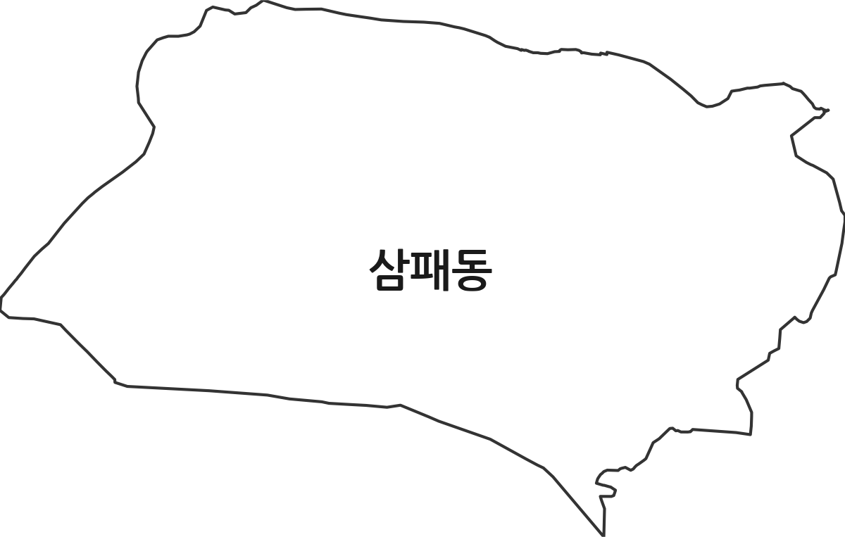 경기도 남양주시 삼패동 법정동 행정구역 경계 지도