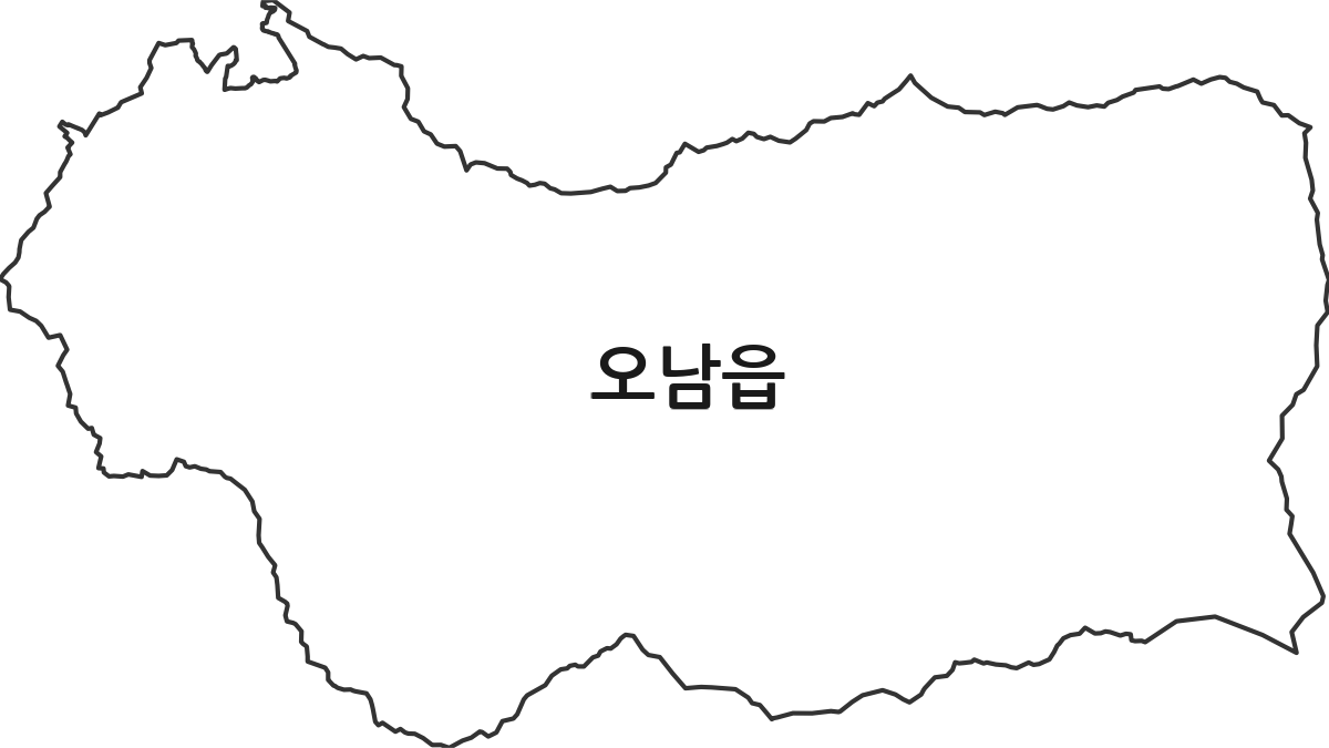 경기도 남양주시 오남읍 법정동 행정구역 경계 지도