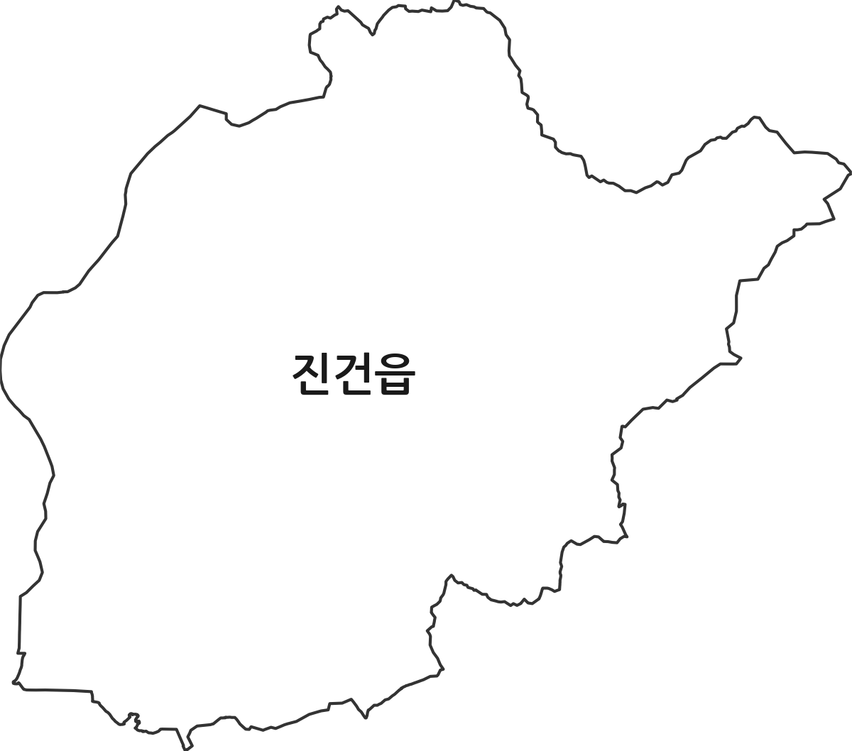 경기도 남양주시 진건읍 법정동 행정구역 경계 지도