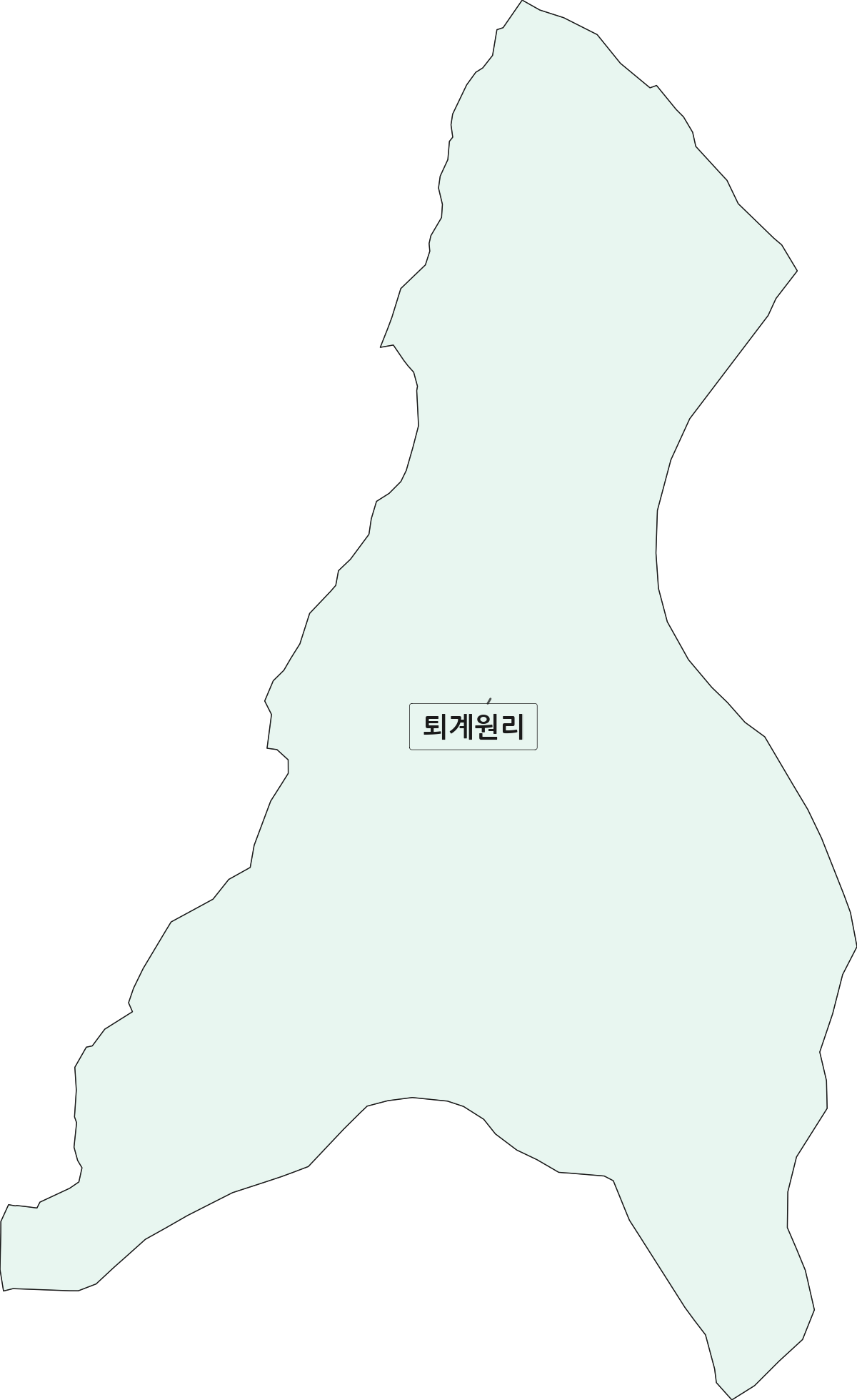 경기도 남양주시 퇴계원읍 법정동 리 구분 행정구역 경계 지도