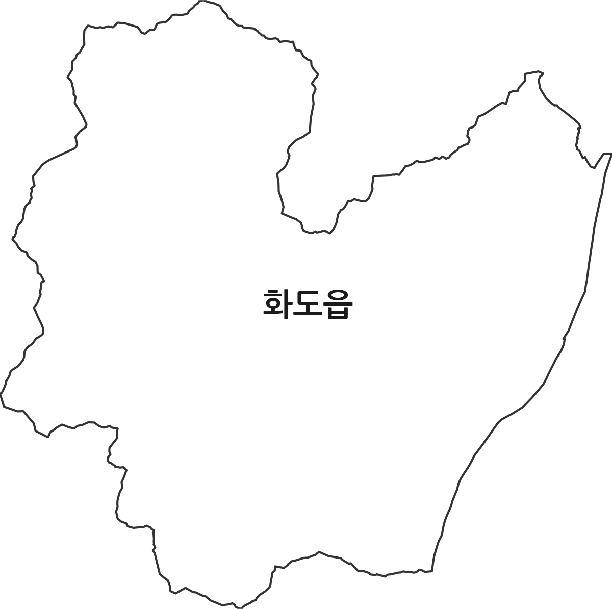 경기도 남양주시 화도읍 법정동 행정구역 경계 지도