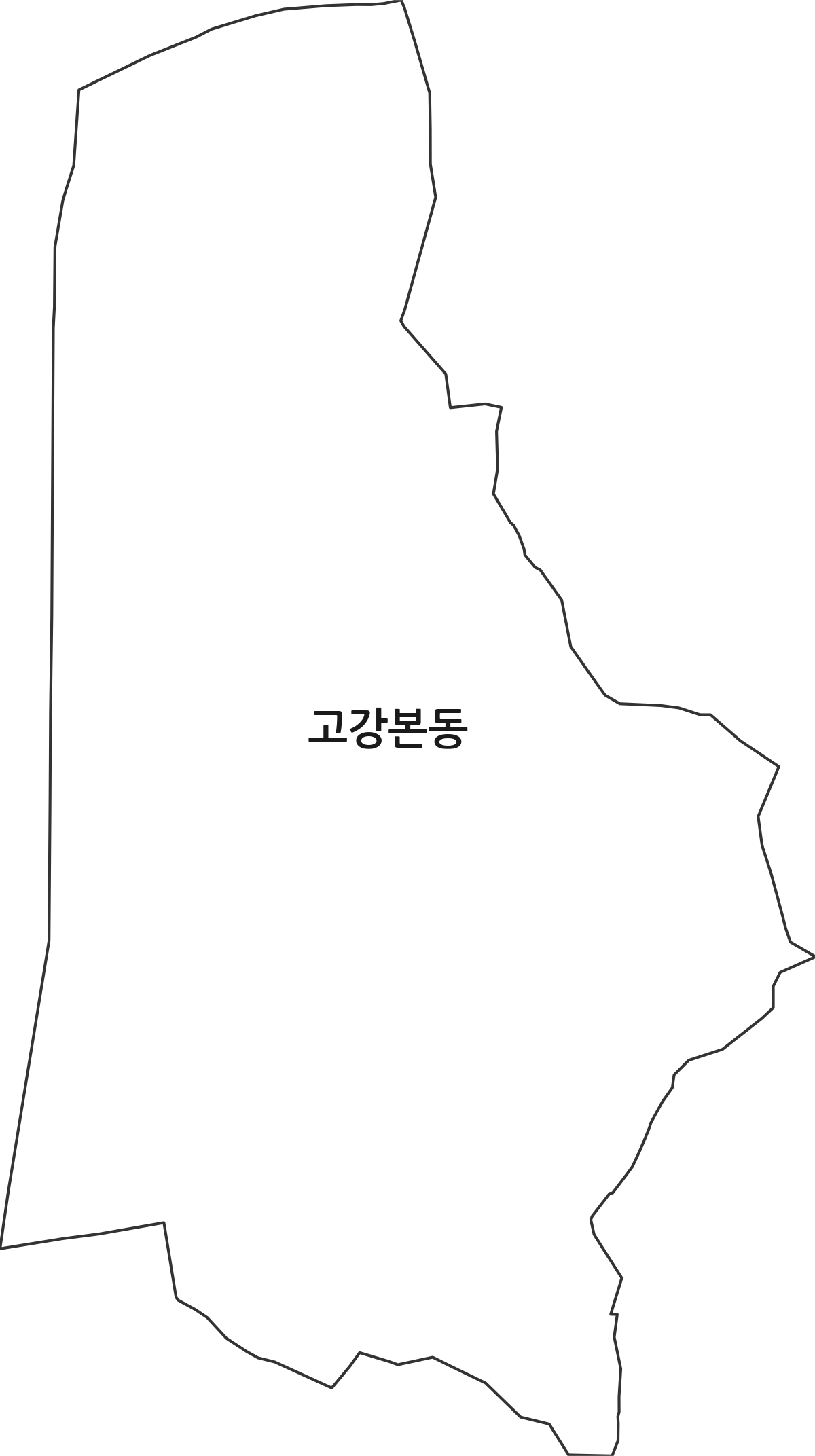 경기도 부천시 오정구 고강본동 행정동 행정구역 경계 지도