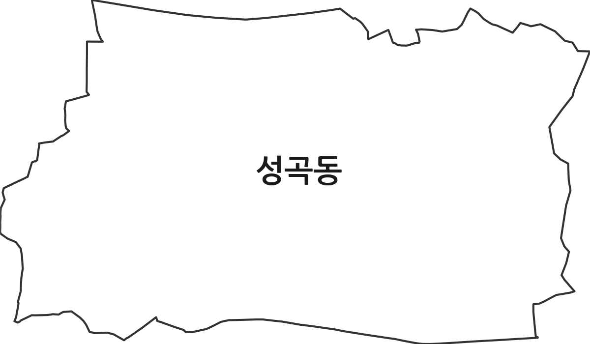 경기도 부천시 오정구 성곡동 행정동 행정구역 경계 지도