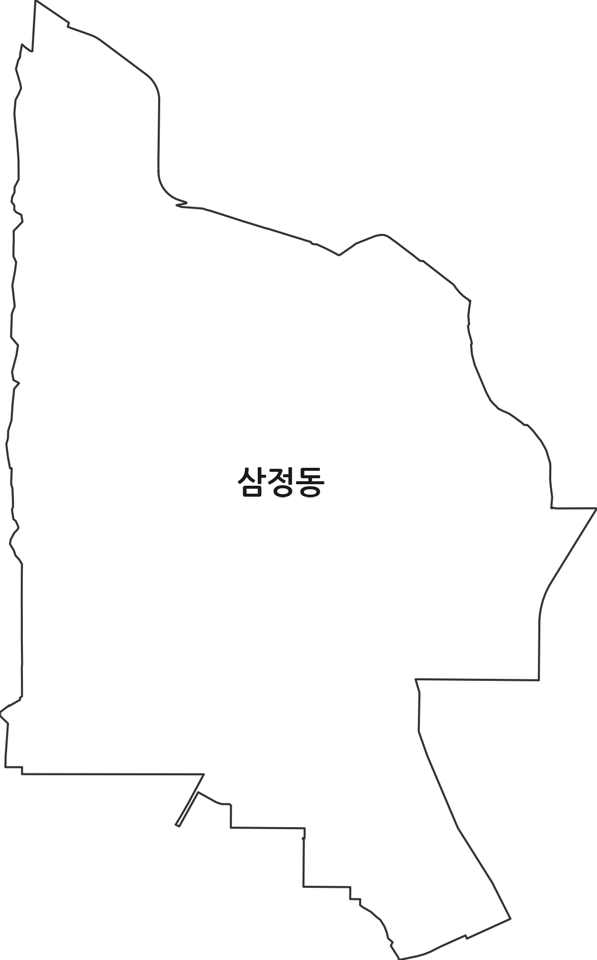 경기도 부천시 오정구 삼정동 법정동 행정구역 경계 지도