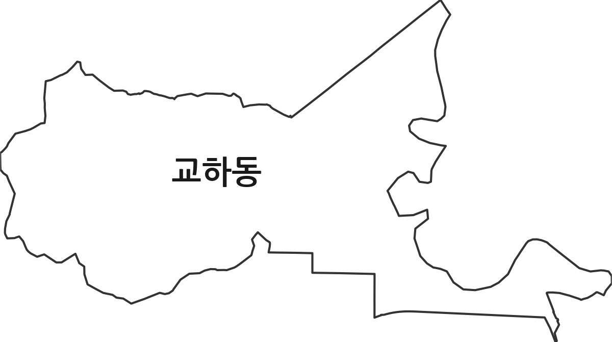 경기도 파주시 교하동 법정동 행정구역 경계 지도