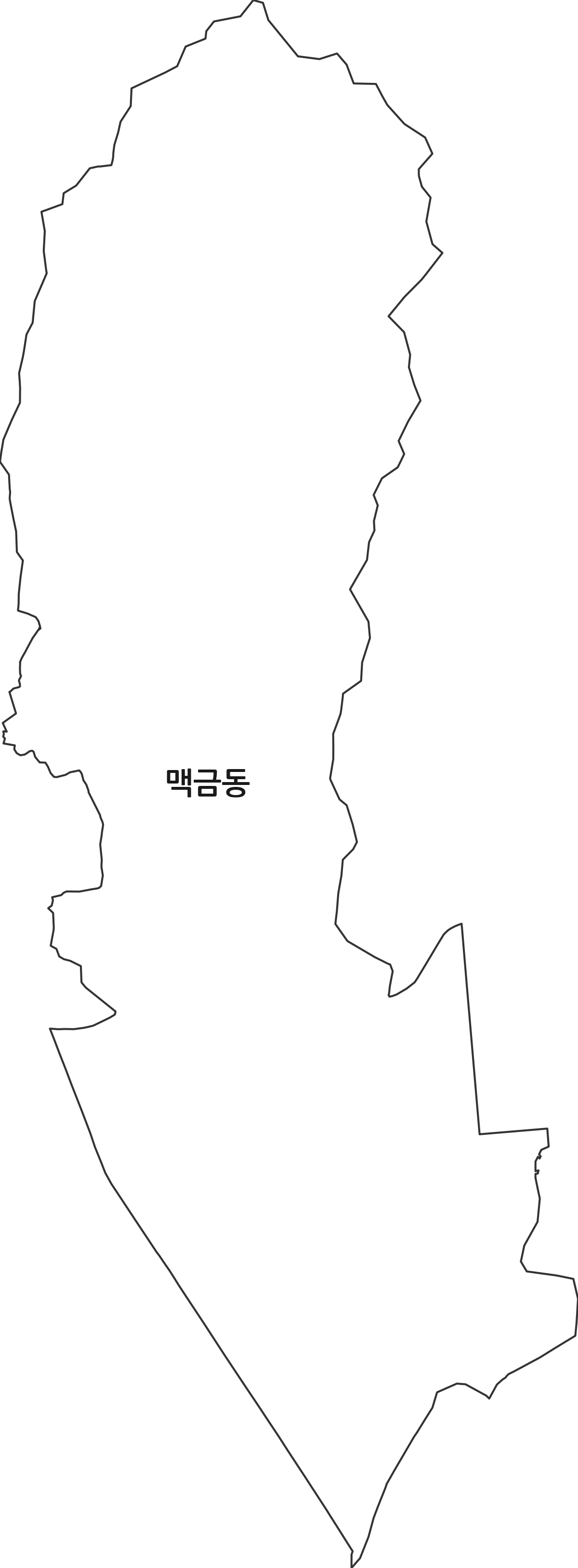 경기도 파주시 맥금동 법정동 행정구역 경계 지도