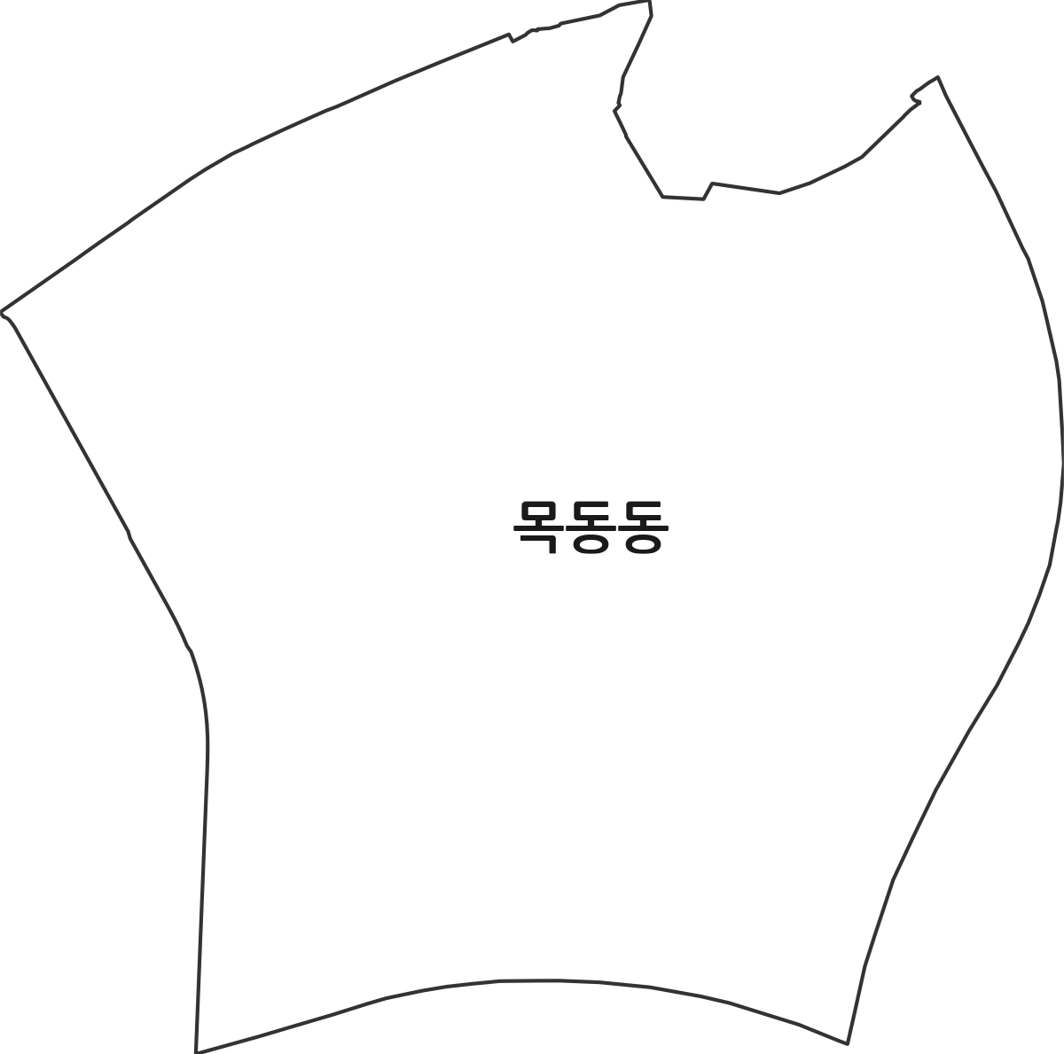경기도 파주시 목동동 법정동 행정구역 경계 지도