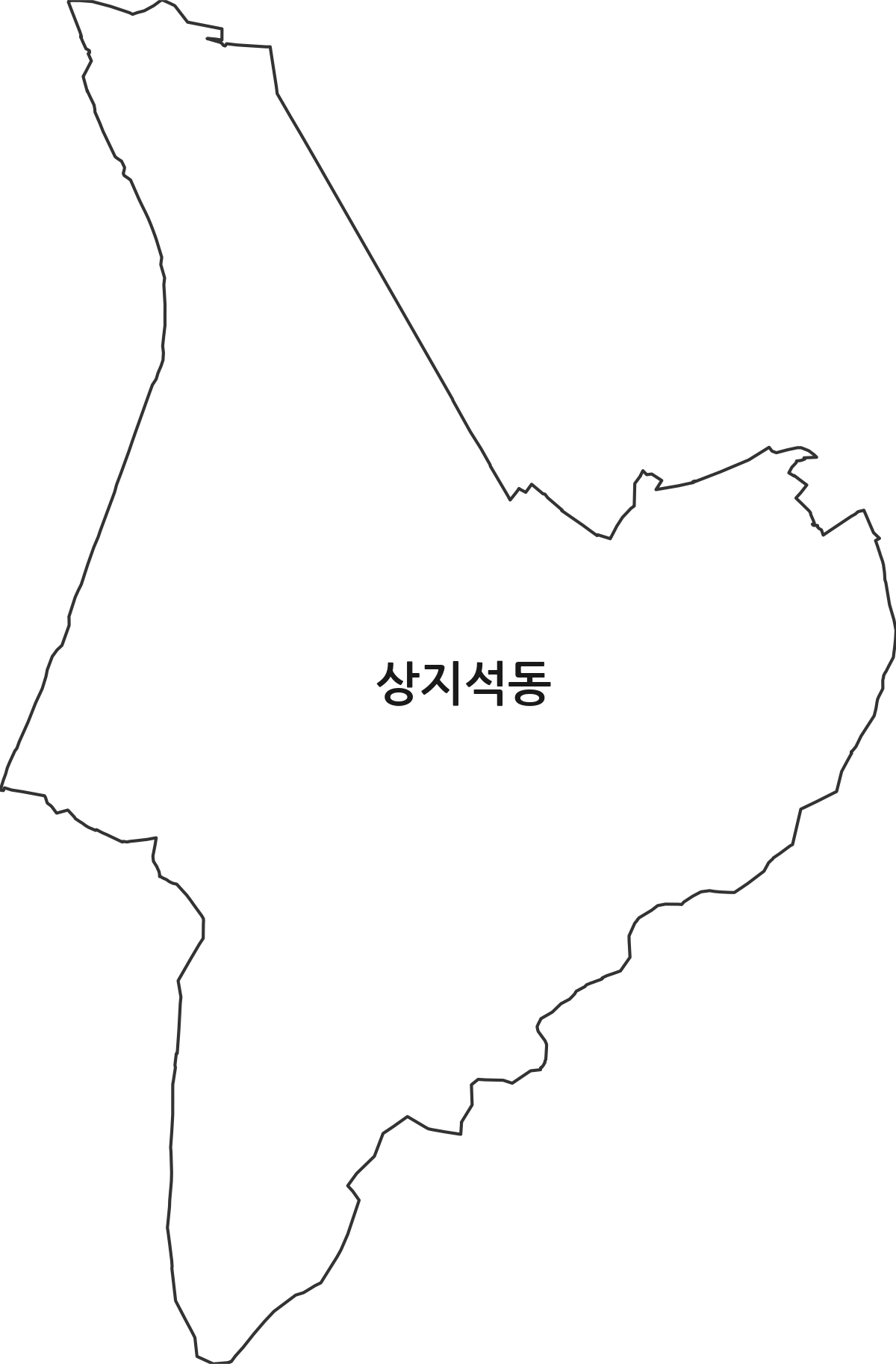 경기도 파주시 상지석동 법정동 행정구역 경계 지도